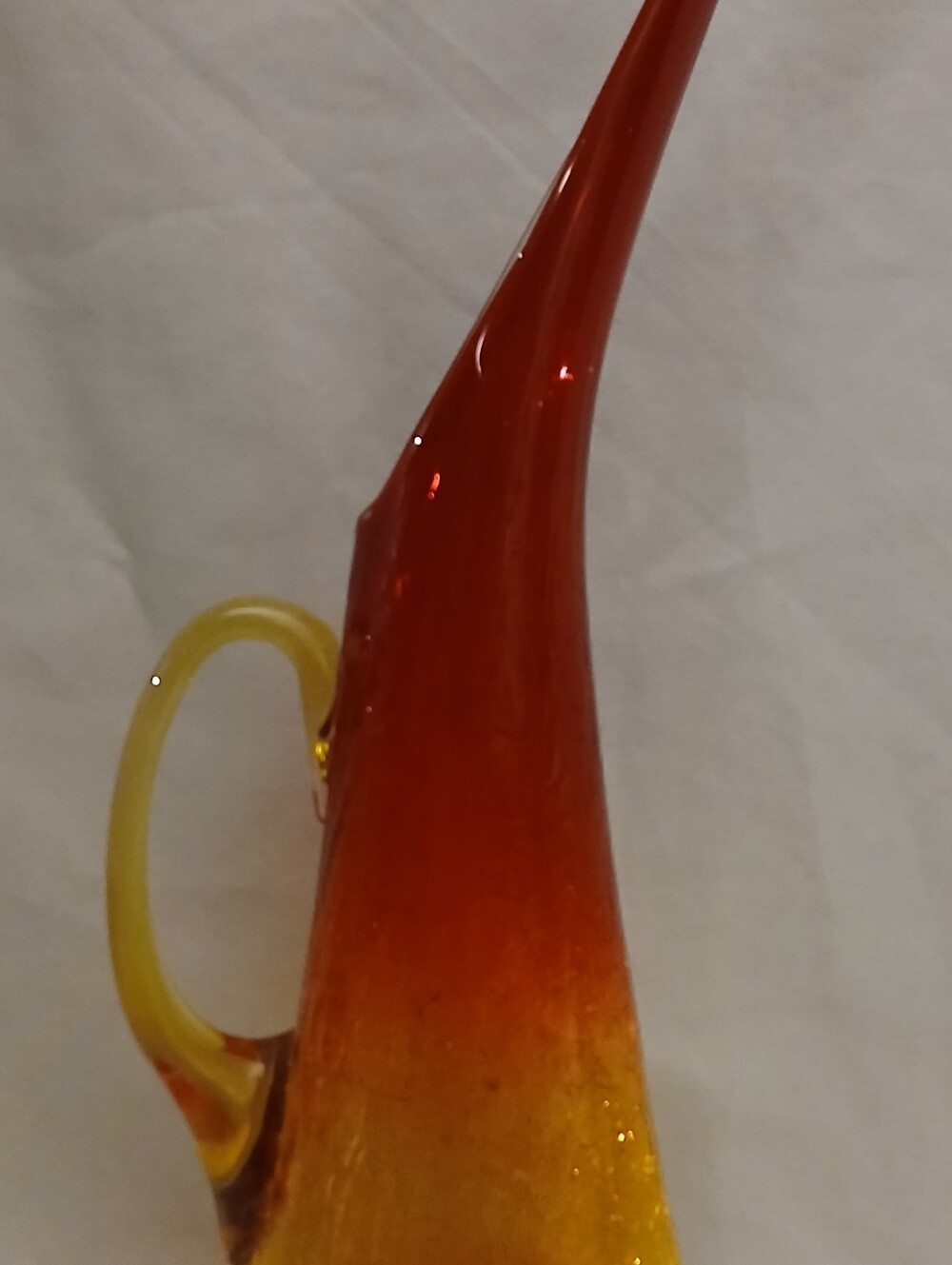 Vintage MCM Kanawha Glass Swung Ewer